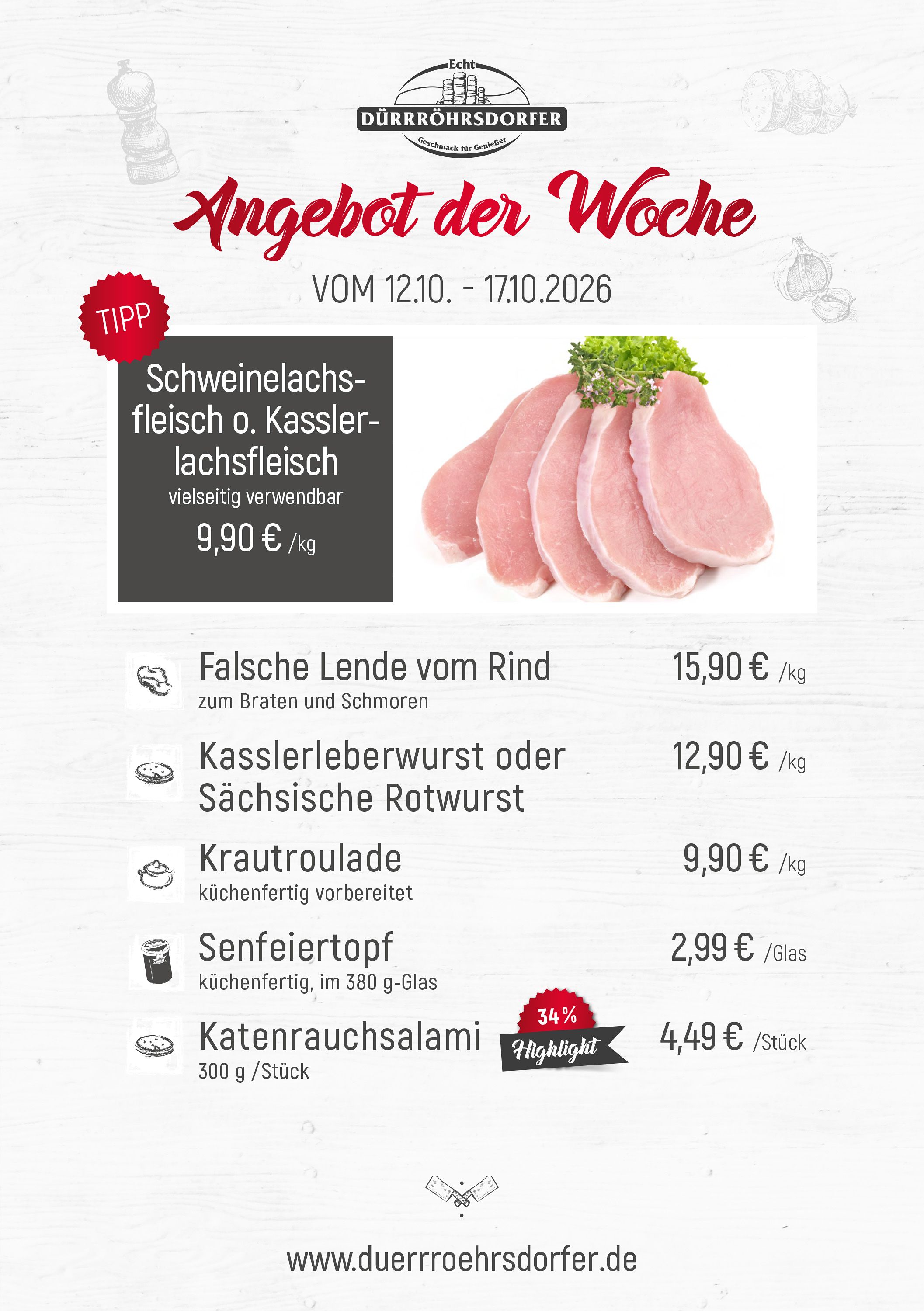 Dürrröhrsdorfer Angebote der Woche