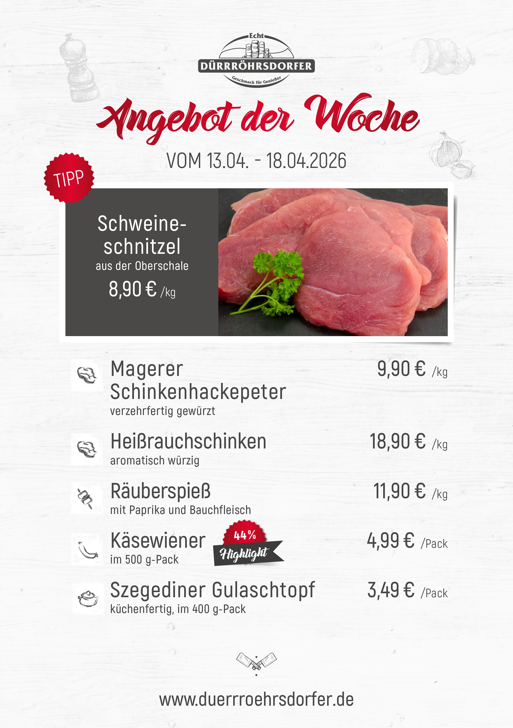 Dürrröhrsdorfer Angebote der Woche