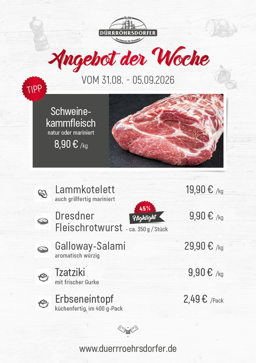 Dürrröhrsdorfer Angebote der Woche