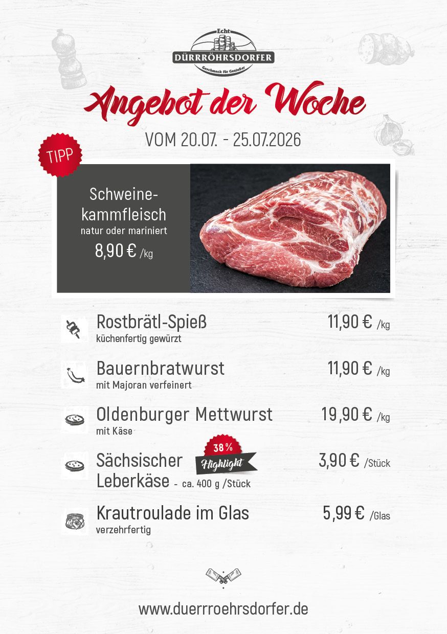 Dürrröhrsdorfer Angebote der Woche