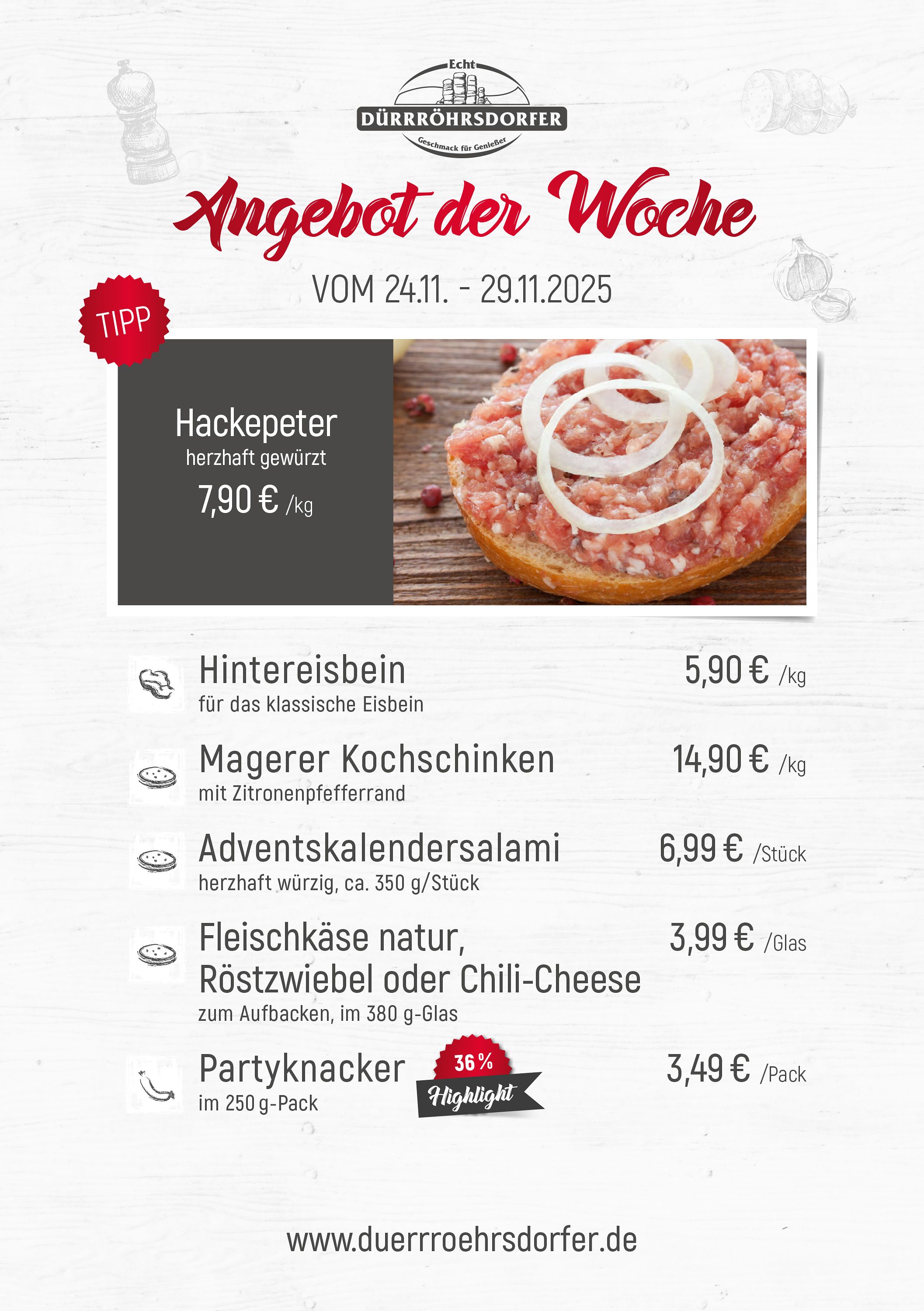 Dürrröhrsdorfer Angebote der Woche