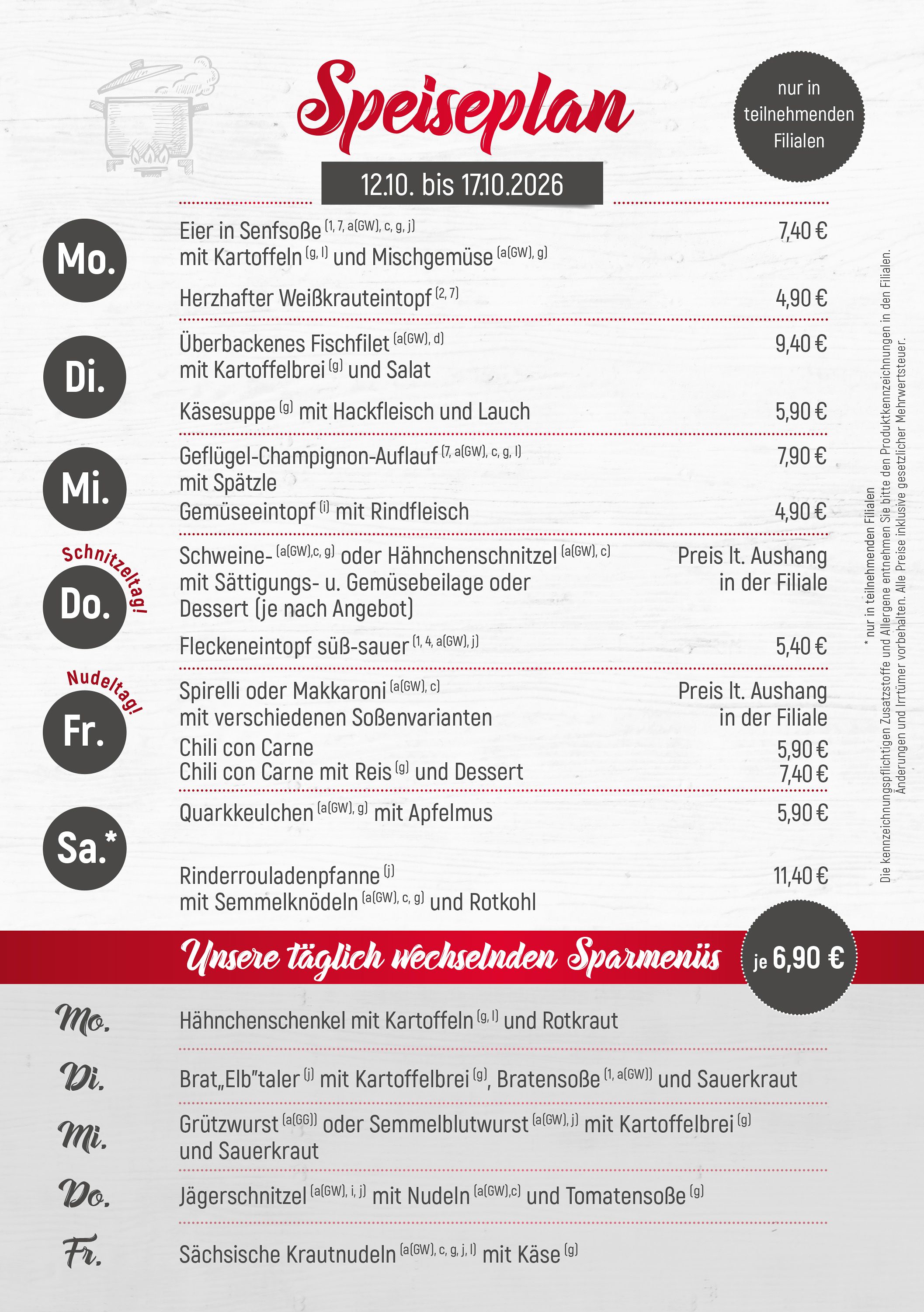 Dürrröhrsdorfer Imbiss-Angebote der Woche