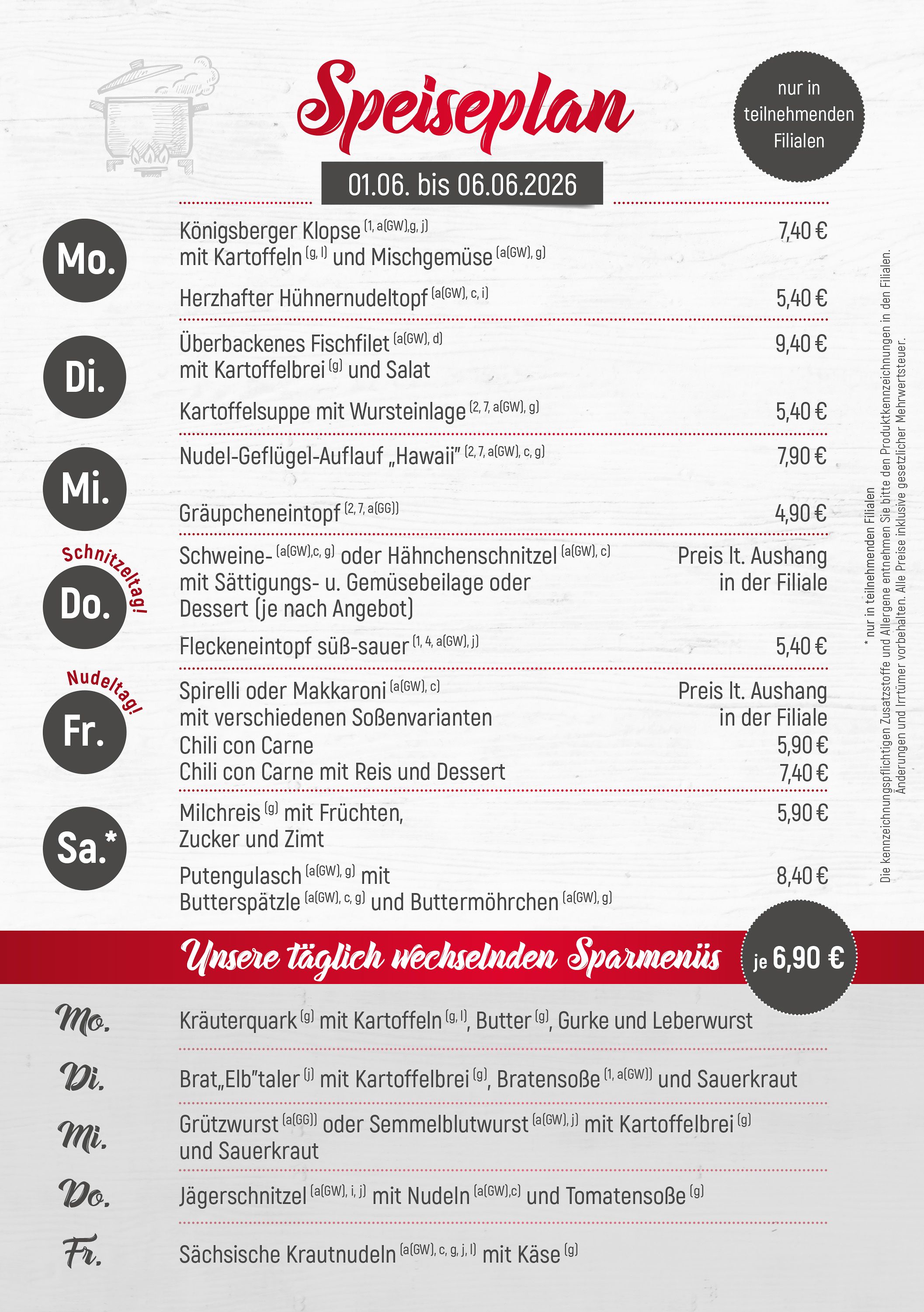 Dürrröhrsdorfer Imbiss-Angebote der Woche