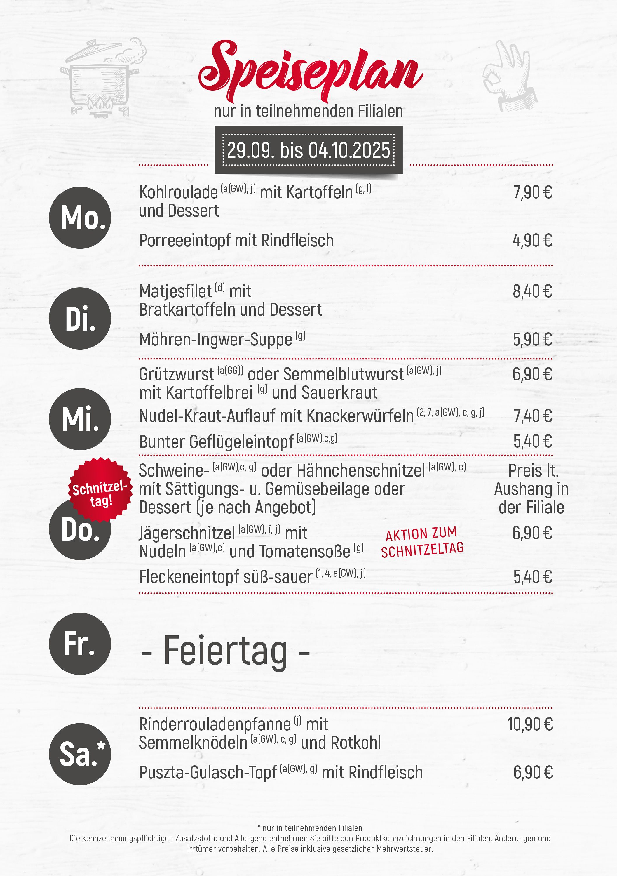 Dürrröhrsdorfer Imbiss-Angebote der Woche