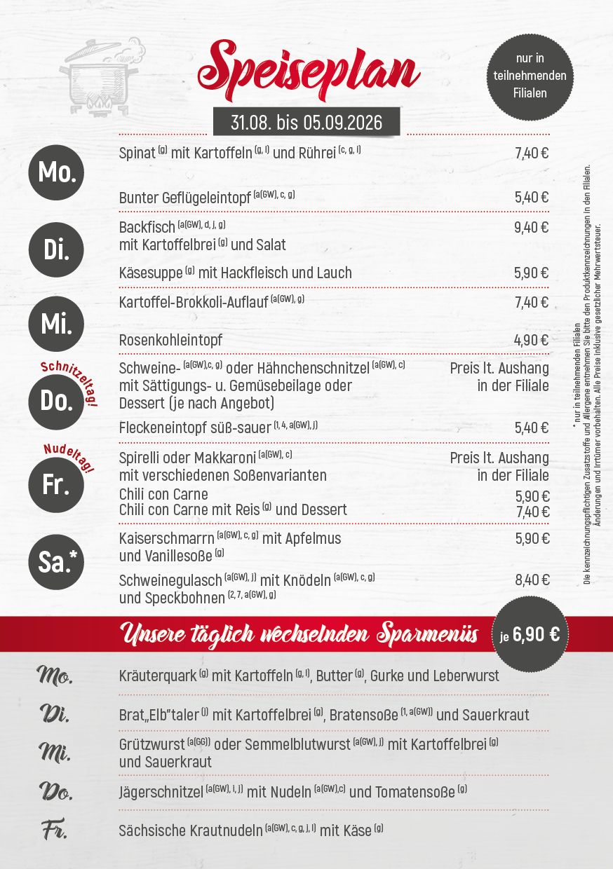 Dürrröhrsdorfer Imbiss-Angebote der Woche