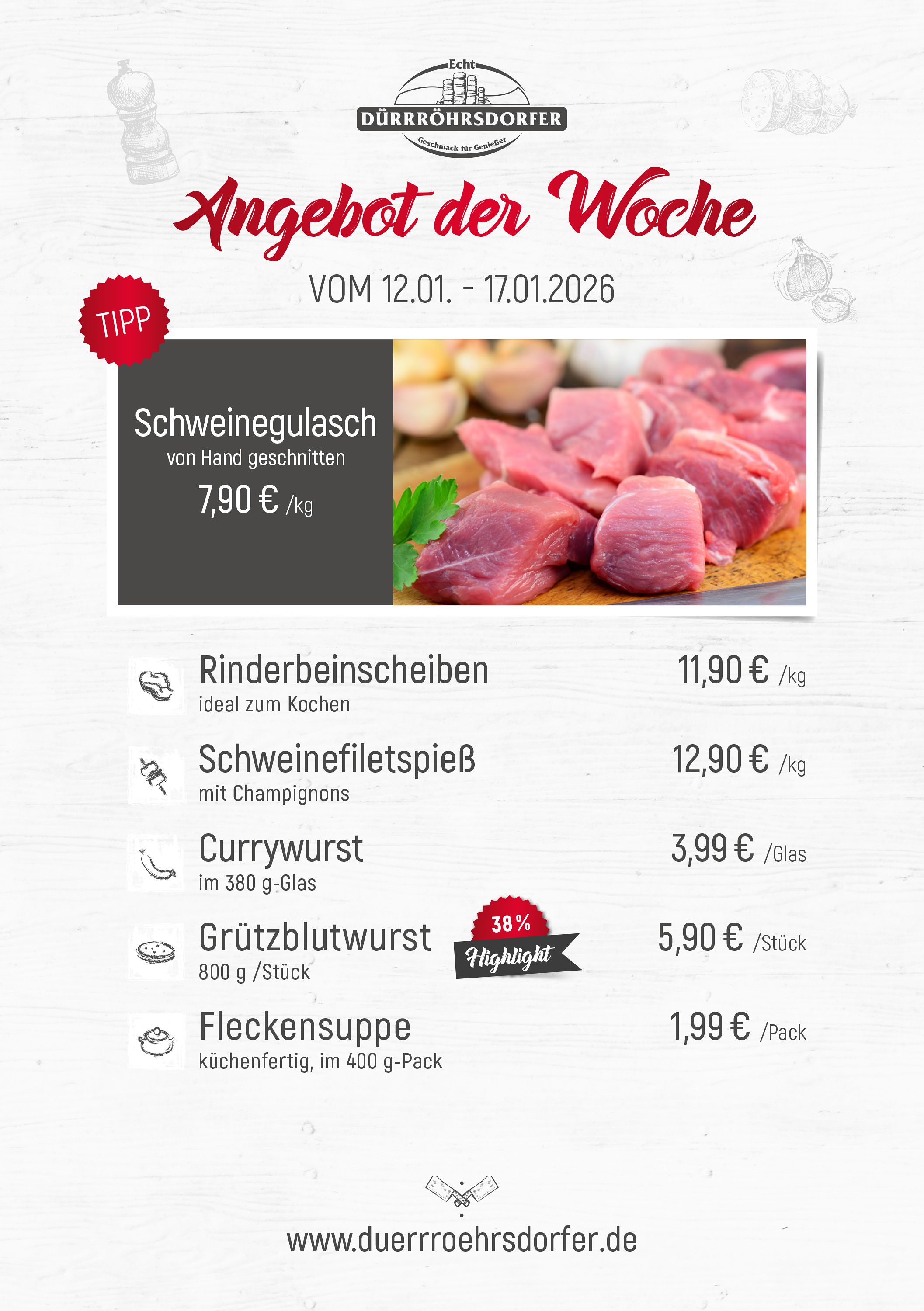 Dürrröhrsdorfer Angebote der Woche