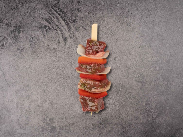 Lammspieß Paprika Zwiebel