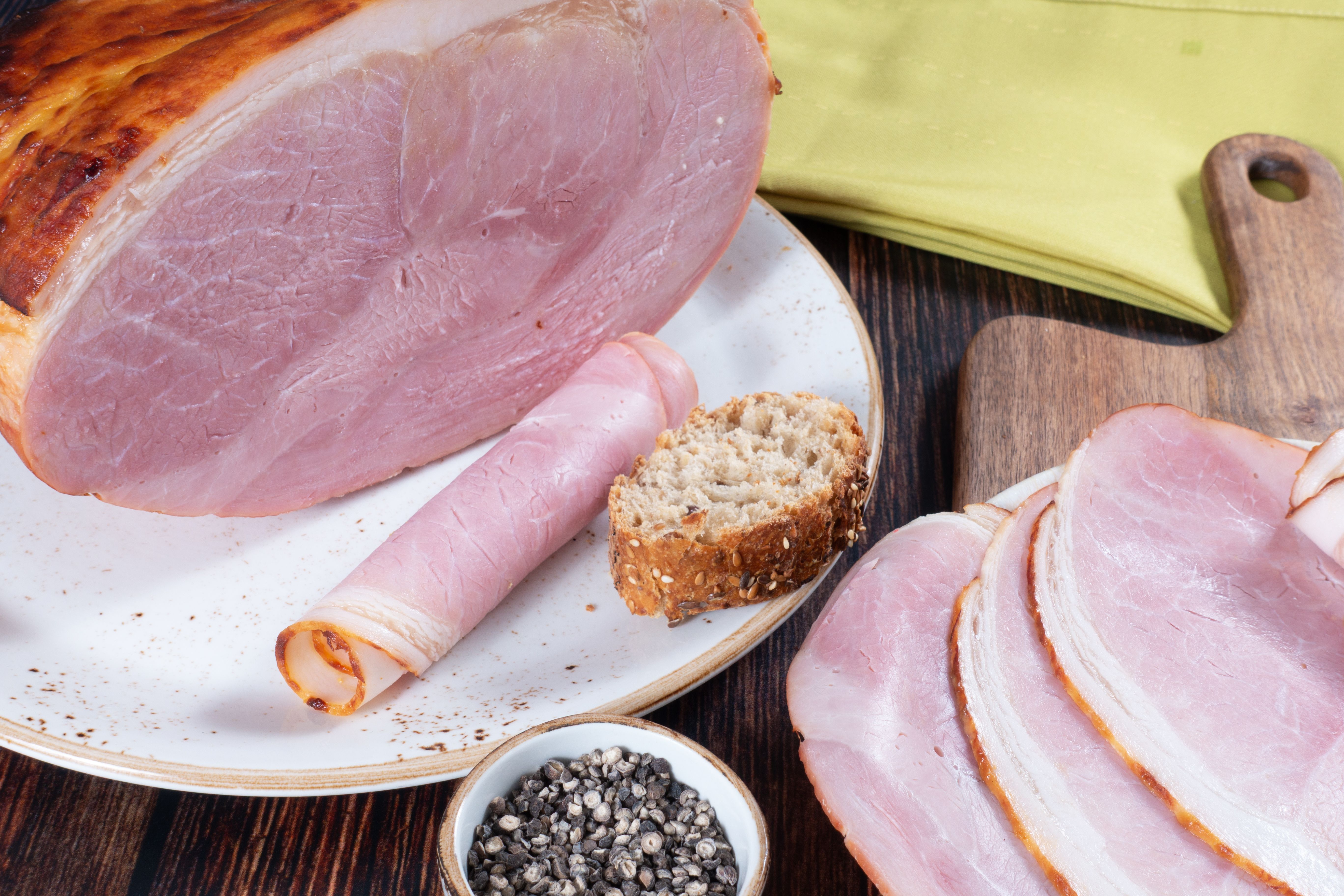 Kochschinken mit Honig-Senf-Note