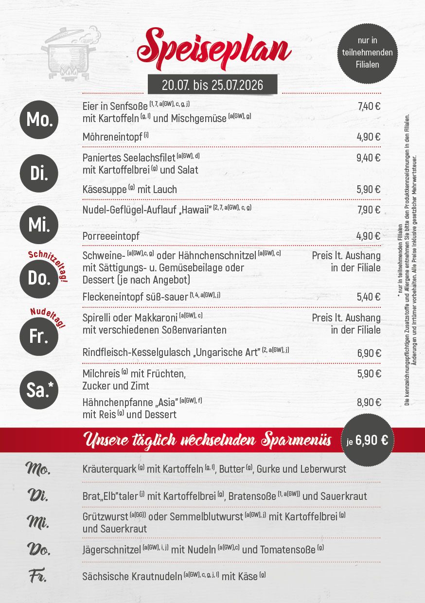 Dürrröhrsdorfer Imbiss-Angebote der Woche