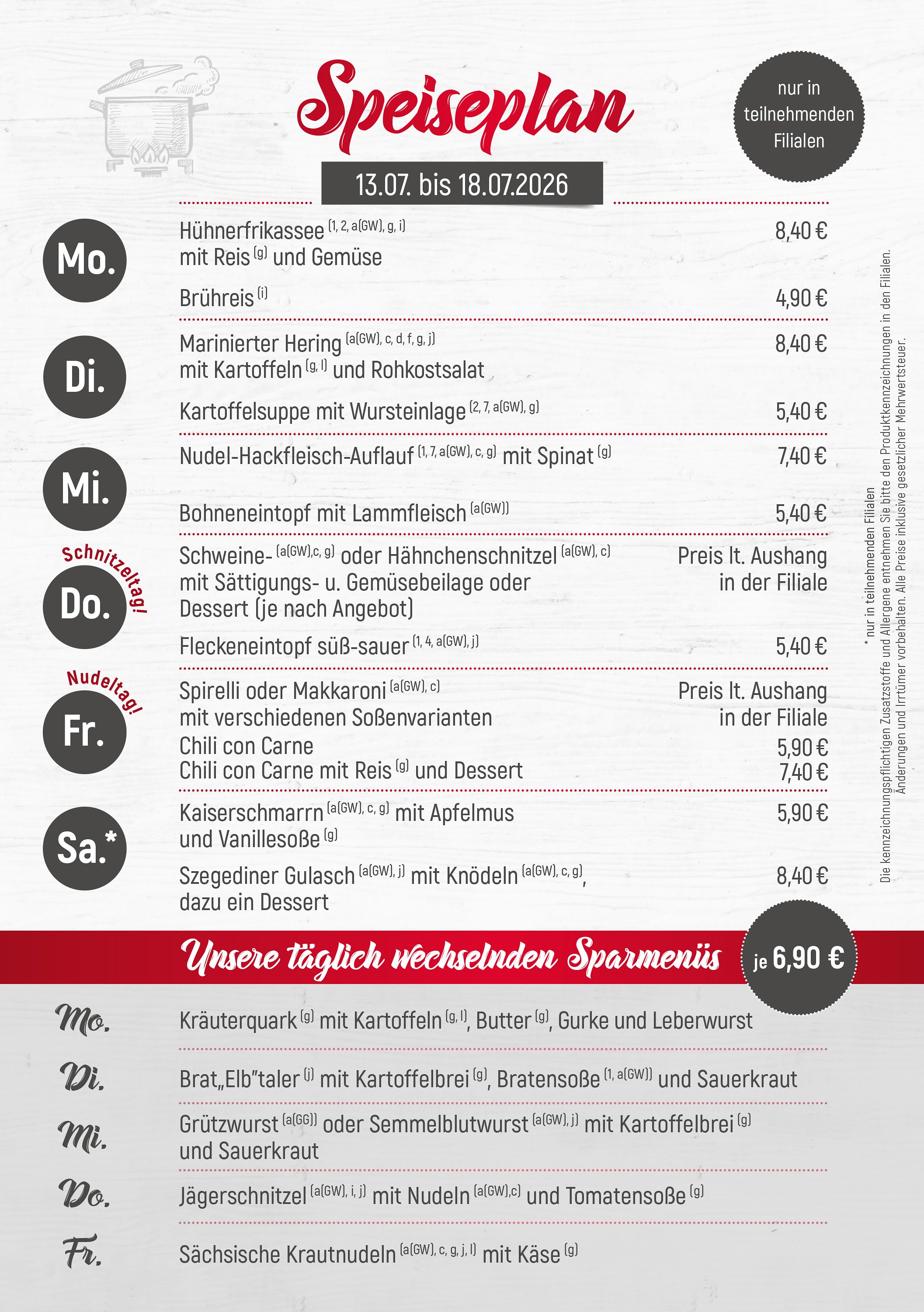 Dürrröhrsdorfer Imbiss-Angebote der Woche