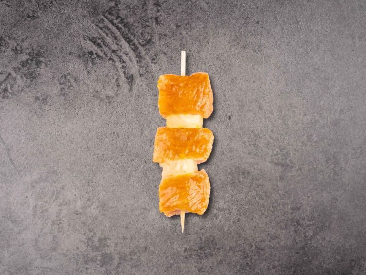 Putenspieß Ananas